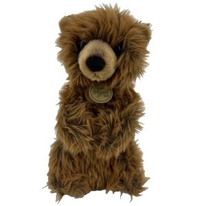 Miyoni By Aurora Grizzly‎ Bear Cub Plush Tots Sitting Stuffed Animal Toy